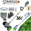 Акумулаторен тример за трева с 2 батерии 36v 8ah StahlMayer PRO