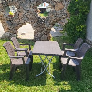Градински Комплект Elegance - Сгъваема Маса и 4 Стола - Image 3