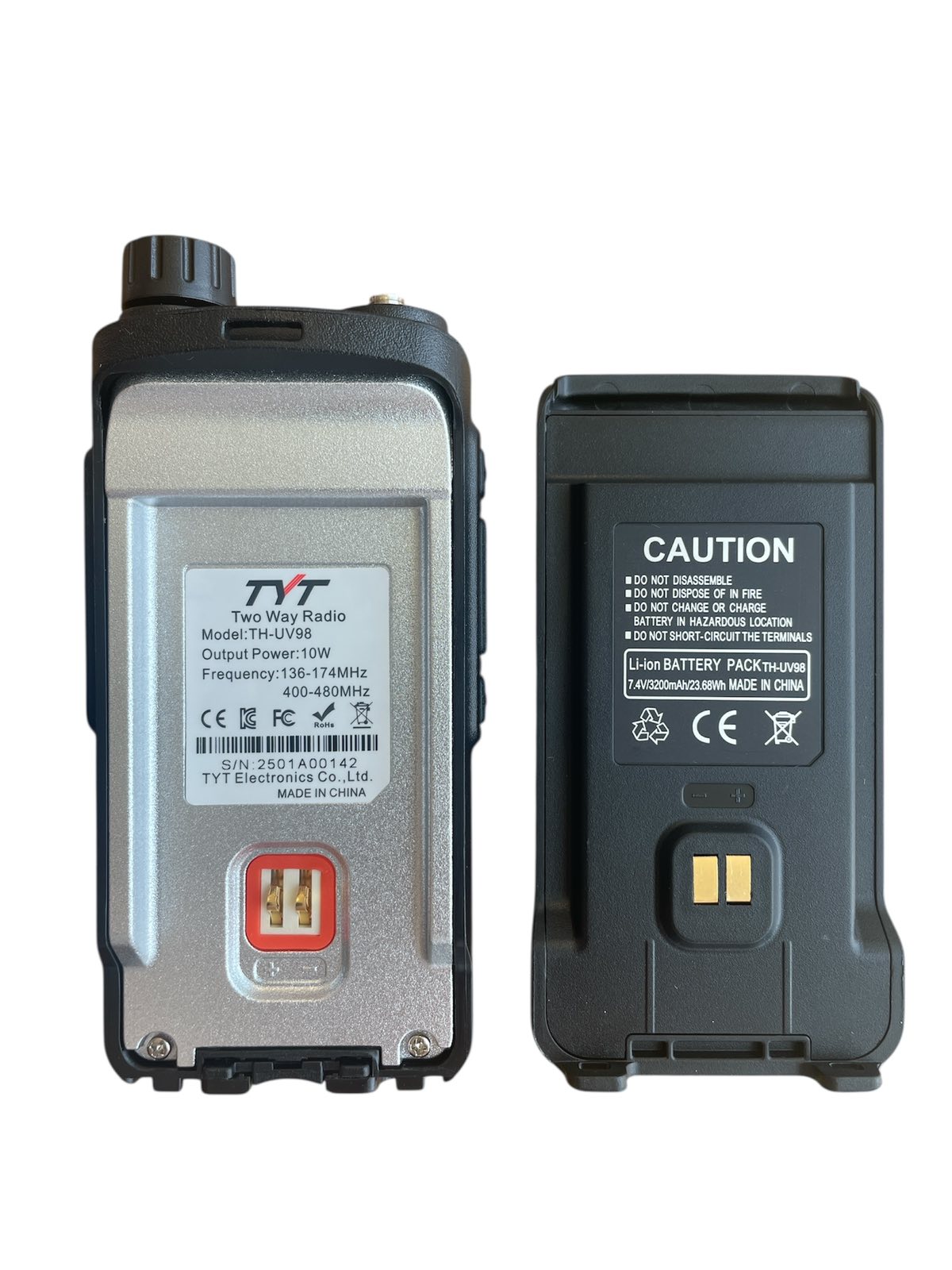 Двубандова радиостанция TYT TH-UV98 10W КЪМПИНГ Радиостанция TYT TH-UV98 с двоен дисплей