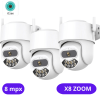 Безжични камери ICSEE X8 ZOOM, 3 бр. | 8MPX + PTZ 270°