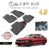 Гумени стелки Sahler 4D за BMW G20 2019+ в черен мат цвят.