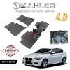 Гумени стелки Sahler 4D за BMW F20-F21 2011-2018 в черен мат цвят.