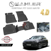 Гумени стелки Sahler 4D за BMW F36 2014-2019 в черен мат цвят.