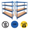 Пакет 2бр – Стелаж 200x200x70см, 4х450кг
