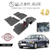 Гумени стелки Sahler 4D за BMW E46 1998-2005 в черен мат цвят.