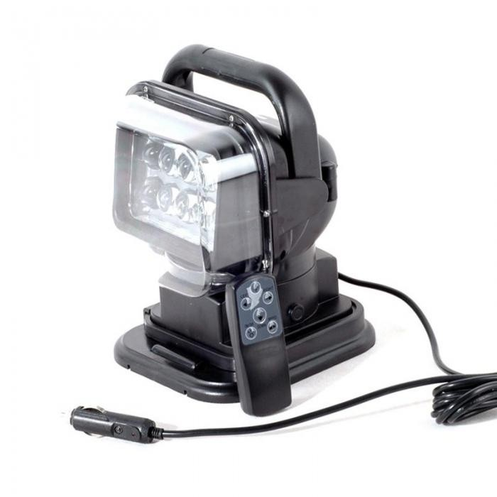 LED боен фар 50W | Дистанционно, 270°, 4500 LM, IP67, 12/24V АВТО LED боен фар 50W с дистанционно и алуминиев корпус.