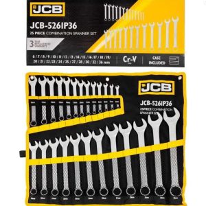 JCB 25бр звездогаечни ключове | 6-36мм АВТОСЕРВИЗНО ОБОРУДВАНЕ Звездогаечни ключове JCB 25бр