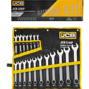 Комплект звездогаечни ключове JCB 18 бр