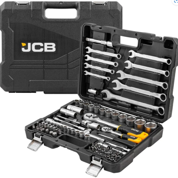 Гедоре JCB 82 части | 1/2″ и 1/4″ в куфар ГЕДОРЕТА Гедоре JCB 82 части в куфар