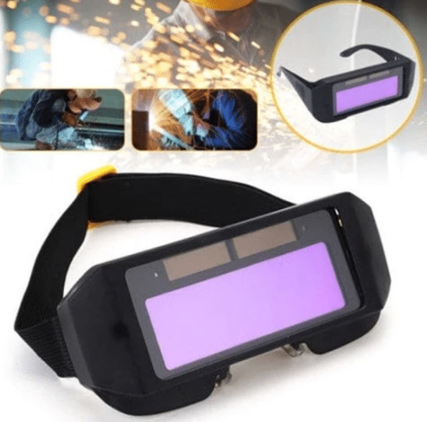Соларни Заваръчни Очила | STAHLMAYER АВТОСЕРВИЗНО ОБОРУДВАНЕ Соларни заваръчни очила STAHLMAYER отпред, показващи лещата и рамката.