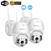 Комплект 2 броя въртящи безжични камери Privine 5MPX с двойни антени и IP66 корпус.