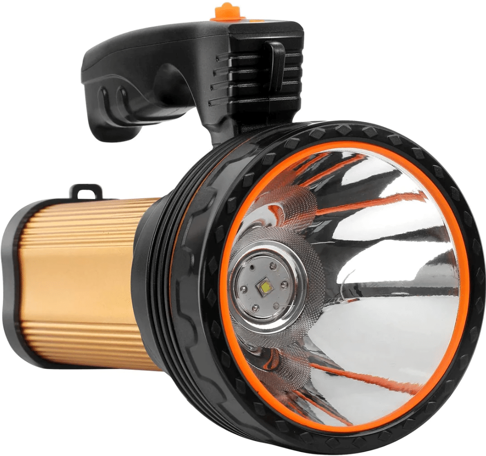 Далекобоен led фенер + челник с две led светлини ang-8101 КЪМПИНГ Далекобоен led фенер + челник с две led светлини ang-8101