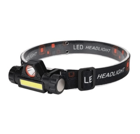 Далекобоен led фенер + челник с две led светлини ang-8101 КЪМПИНГ Далекобоен led фенер + челник с две led светлини ang-8101