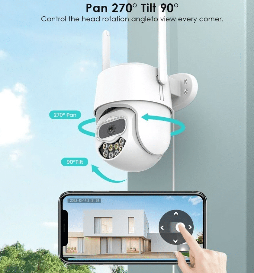 Безжична Wi-Fi камера ICSEE 8MP | PTZ + нощно виждане 20 м ВИДЕОНАБЛЮДЕНИЕ Безжична Wi-Fi камера ICSEE 8MP | PTZ + нощно виждане 20 м