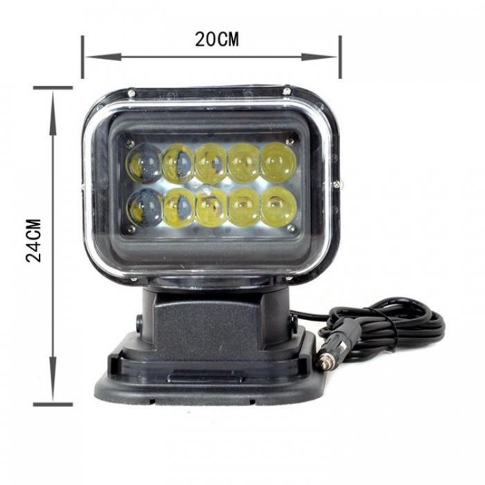 LED боен фар 50W | Дистанционно, 270°, 4500 LM, IP67, 12/24V АВТО LED боен фар 50W | Дистанционно, 270°, 4500 LM, IP67, 12/24V
