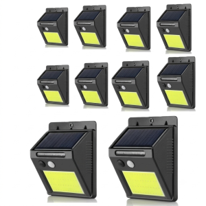 Соларна LED лампа с датчик за движение | 10 бр., 360LM, IP64 ДОМ И ГРАДИНА Соларна LED лампа с датчик за движение за външно осветление.