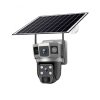 Соларна IP WiFi Камера с 2 лещи – 24MP, 360°, Нощно Виждане и Двупосочно Аудио