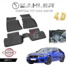 Гумени стелки Sahler 4D за BMW G30 2017+ в черен мат цвят.