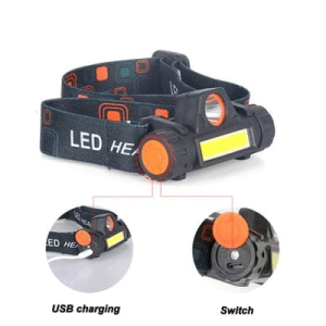Компактен челник с две led светлини ang-8101