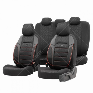 Тапицерия за седалки Otom Prive PRV3102 (черно/червено) АВТО Тапицерия за седалки Otom Prive PRV3102 (черно/червено)