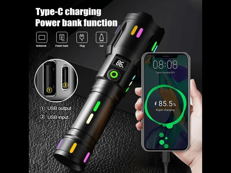 LED фенер X-BAL G BL-G62TG | 20см, 3000м обхват, 8800mAh КЪМПИНГ LED фенер X-BAL G BL-G62TG | 20см, 3000м обхват, 8800mAh - Image 4
