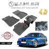 Гумени стелки Sahler 4D за BMW E36 1990-1998 в черен мат цвят.