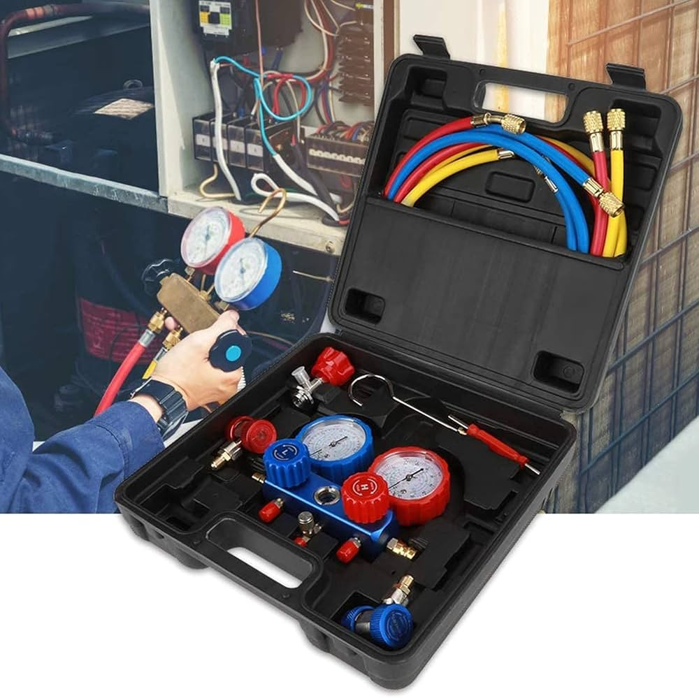 Комплект Манометри за Авто Климатици | R134a/R410A АВТО Комплект Манометри за Авто Климатици | R134a/R410A