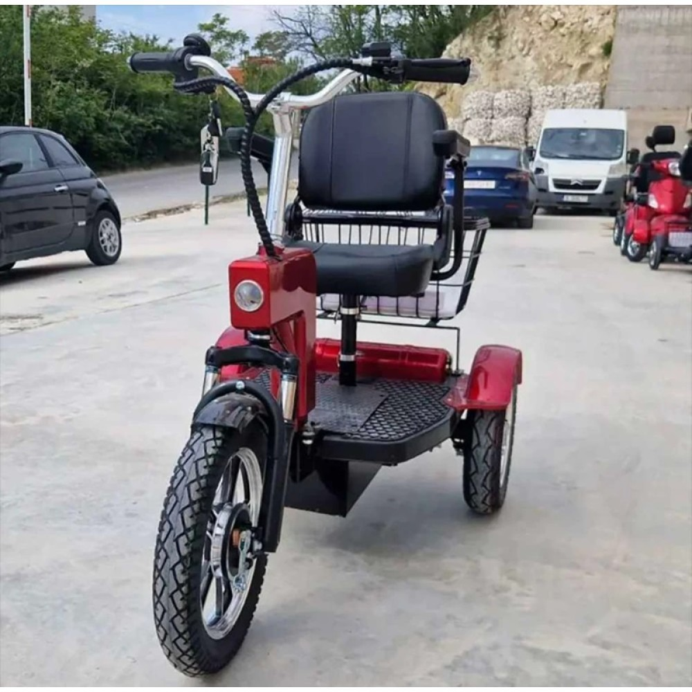 Електрическа триколка 500W, пробег до 40 км, 48V 20Ah батерия, 16″ / 12″ гуми, 3 скорости + задна скорост FS-20468 ЕЛЕКТРОНИКА Електрическа триколка 500W, пробег до 40 км, 48V 20Ah батерия, 16″ / 12″ гуми, 3 скорости + задна скорост FS-20468