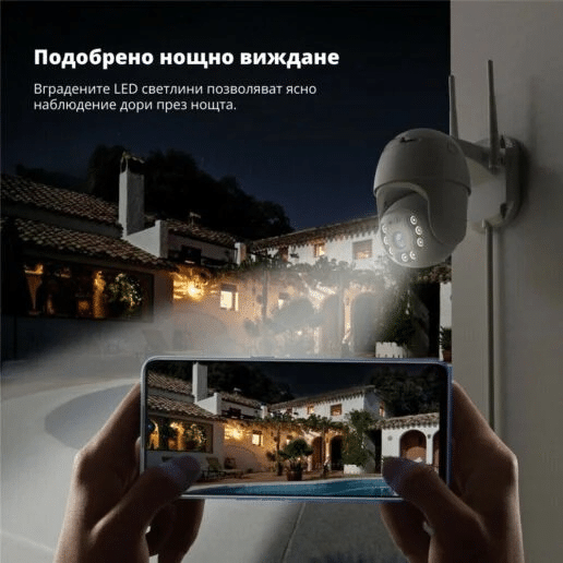 IP въртяща камера Privine 5MPX, 2 бр. | +2×64GB SD, YCC365+ ВИДЕОНАБЛЮДЕНИЕ IP въртяща камера Privine 5MPX, 2 бр. | +2×64GB SD, YCC365+