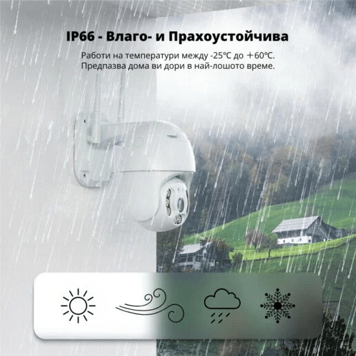 IP въртяща камера Privine 5MPX, 2 бр. | +2×64GB SD, YCC365+ ВИДЕОНАБЛЮДЕНИЕ IP въртяща камера Privine 5MPX, 2 бр. | +2×64GB SD, YCC365+