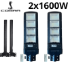 Соларна лампа COBRA 1600W с COB LED и стойка за монтаж.