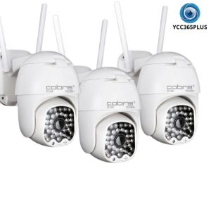 Комплект 3 броя куполни камери 32 LED с PTZ управление и IP66 корпус.