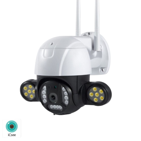 Wi-Fi IP камера Robot Pro 5MP | PTZ + цветно нощно виждане ВИДЕОНАБЛЮДЕНИЕ Wi-Fi IP камера Robot Pro 5MP с 24 LED и PTZ управление.