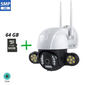Wi-Fi IP камера Robot Pro 5MP с 64GB microSD карта и PTZ управление.