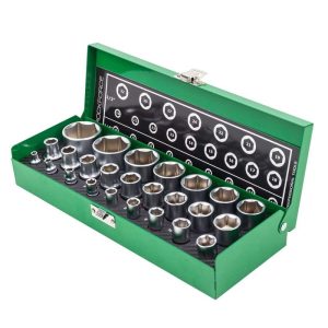 Комплект вложки 25 части ROCKFORCE | 1/4″ и 1/2″ (4-32mm)