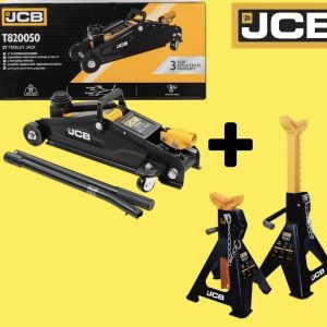 Крик крокодил JCB 2 тона + стойки 2 бр. | Комплект АВТО Комплект крик крокодил JCB 2 тона със стойки