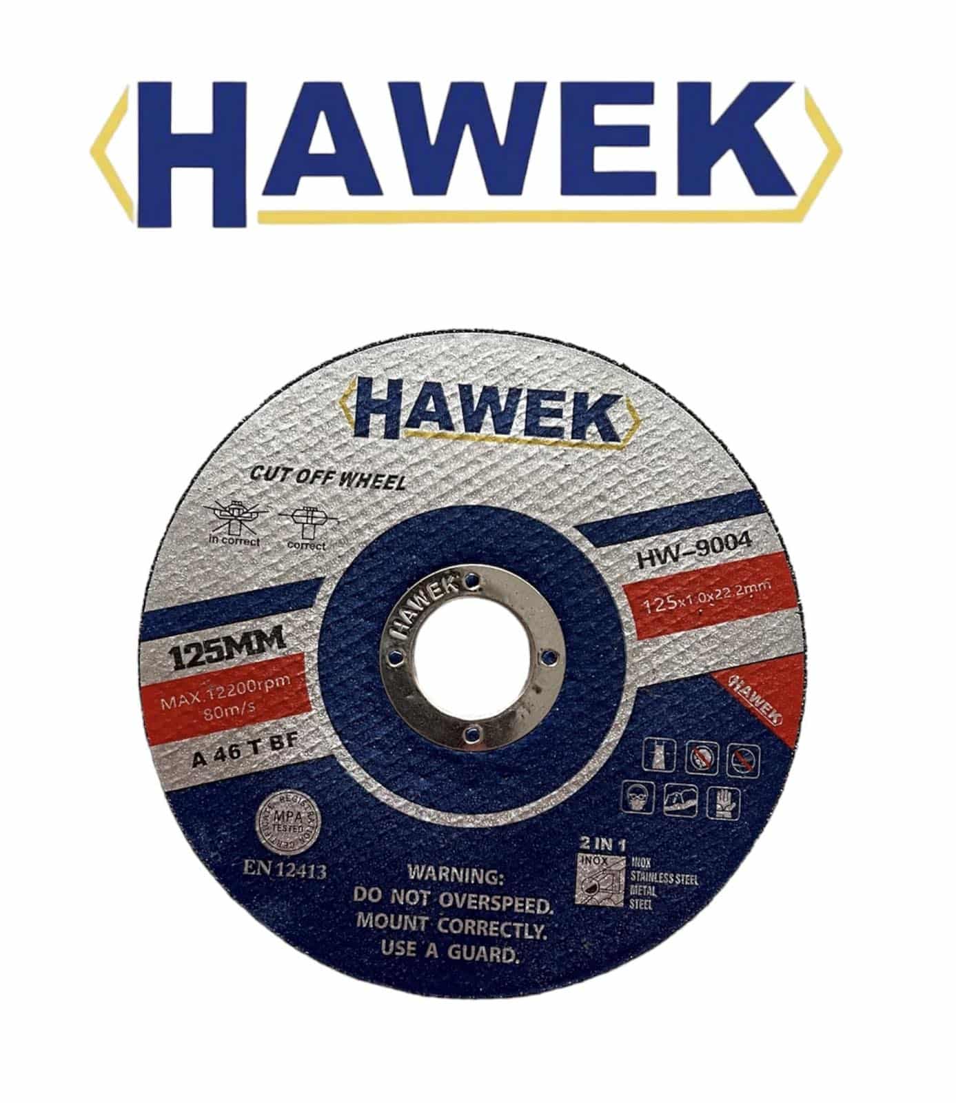 Дискове за метал HAWEK | 25 броя, 125 мм, отвор 22.2 мм АКУМУЛАТОРНИ ИНСТРУМЕНТИ Дискове за метал HAWEK | 25 броя, 125 мм, отвор 22.2 мм