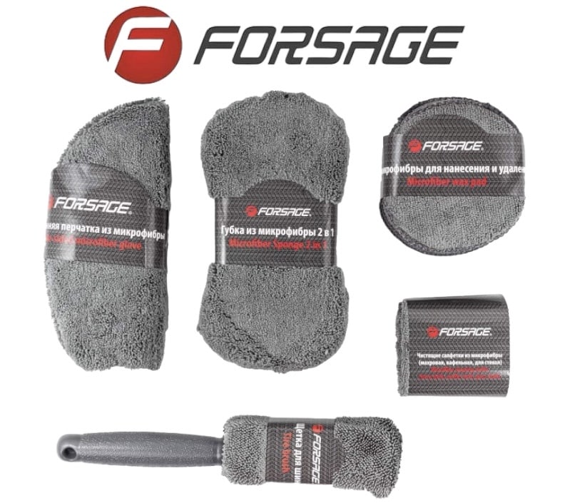 Комплект микрофибърни кърпи FORSAGE | 9 броя АВТО Комплект микрофибърни кърпи FORSAGE | 9 броя