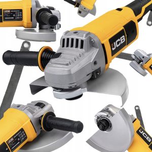 Електрически ъглошлайф JCB | 2350W, 230 мм, 6500 об/мин ЕЛЕКТРИЧЕСКИ ИНСТРУМЕНТИ Електрически ъглошлайф JCB 2350W с диск 230 мм, показан отпред.
