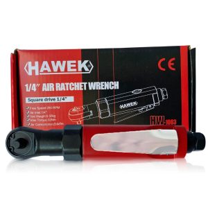 Пневматична тресчотка HAWEK | 1/4″, 32 Nm, 250 об/мин АВТО Професионална пневматична тресчотка HAWEK 1/4" с алуминиево тяло.