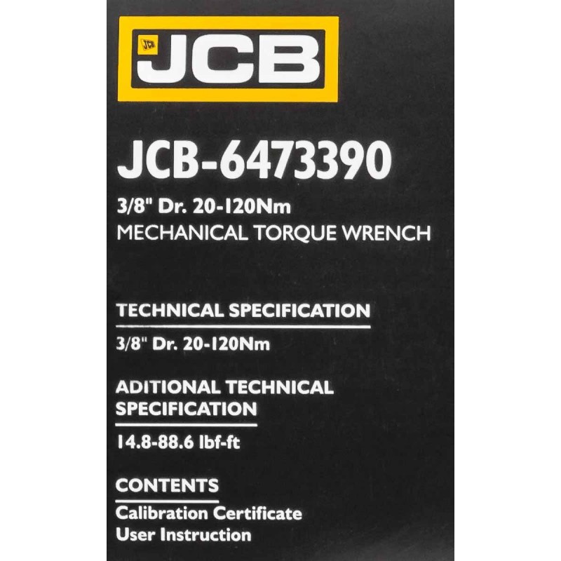 Динамометричен ключ JCB 3/8″ | 20-120 Nm, 433 мм АВТО Динамометричен ключ JCB 3/8″ | 20-120 Nm, 433 мм