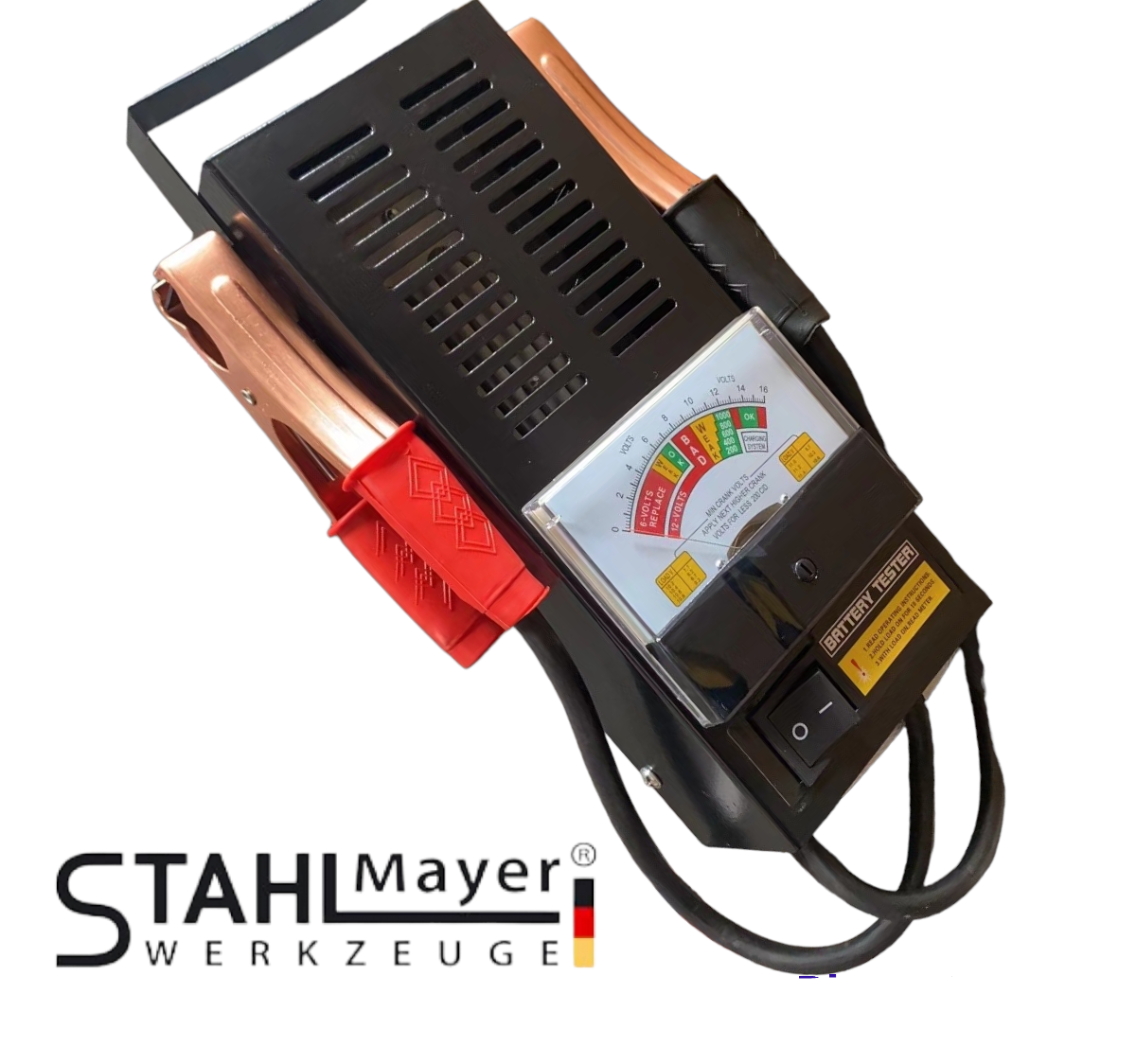 Тестер за акумулатори STAHLMAYER | 6/12V, 100A АВТО Тестер за акумулатори STAHLMAYER | 6/12V, 100A