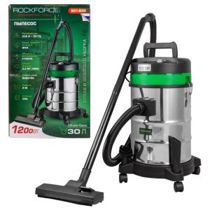 Прахосмукачка за сухо и мокро почистване ROCKFORCE | 30л АВТО Прахосмукачка за сухо и мокро почистване ROCKFORCE 30л с резервоар от неръждаема стомана.