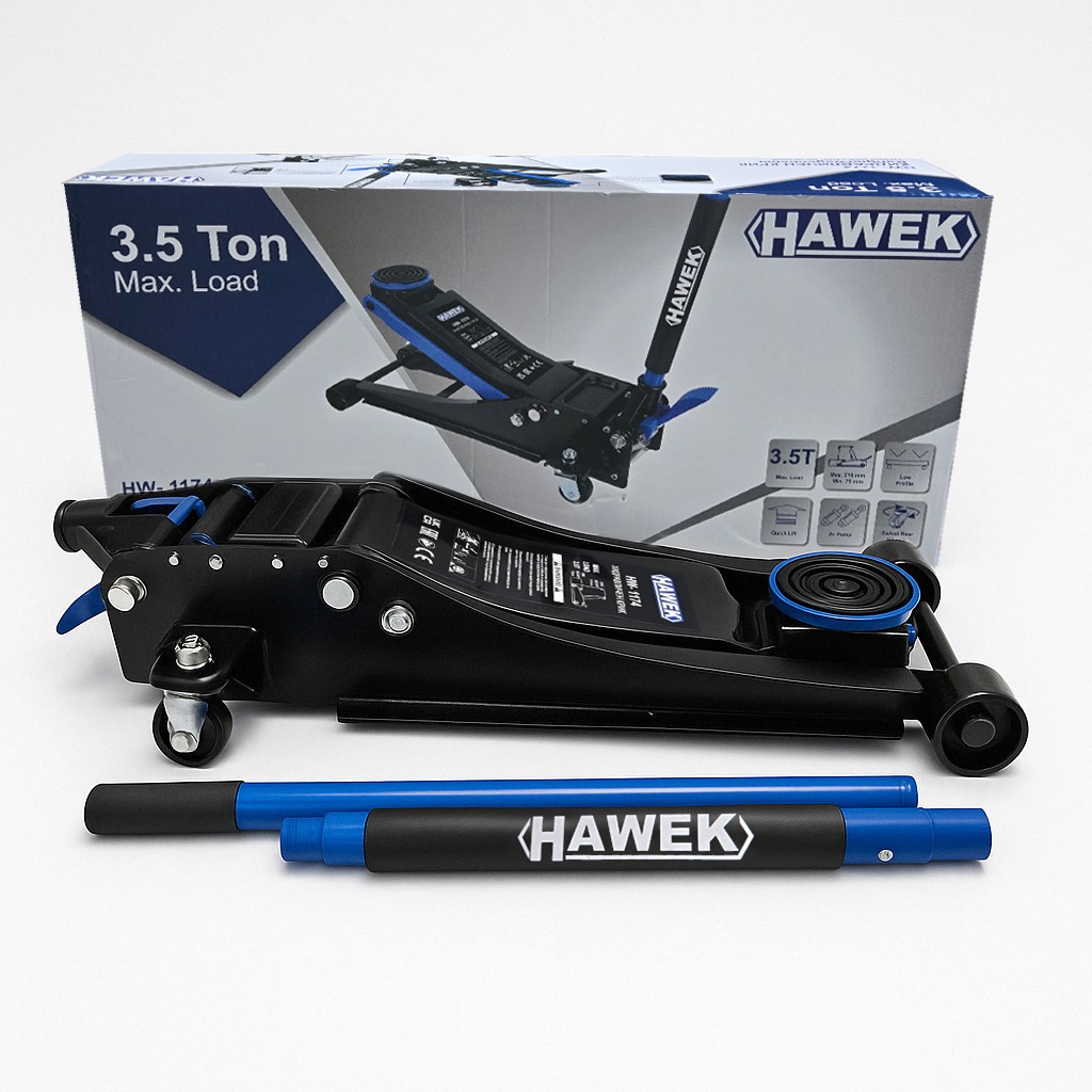 Нископрофилен крик крокодил 3.5 тона HAWEK | 75-510 мм АВТО Нископрофилен крик крокодил HAWEK 3.5 тона