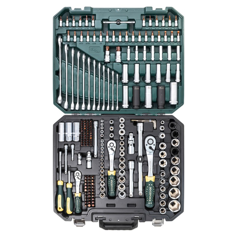 ROCKFORCE Premium 216 части | 1/4″,3/8″,1/2″ АВТО ROCKFORCE Premium 216 части | 1/4″,3/8″,1/2″