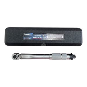 Динамометричен ключ HAWEK 1/4" с обхват 5-25 Nm и плавно регулиране.