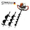 Бензинов свредел STAHLMAYER 72CC с мощен двигател и ергономични дръжки.