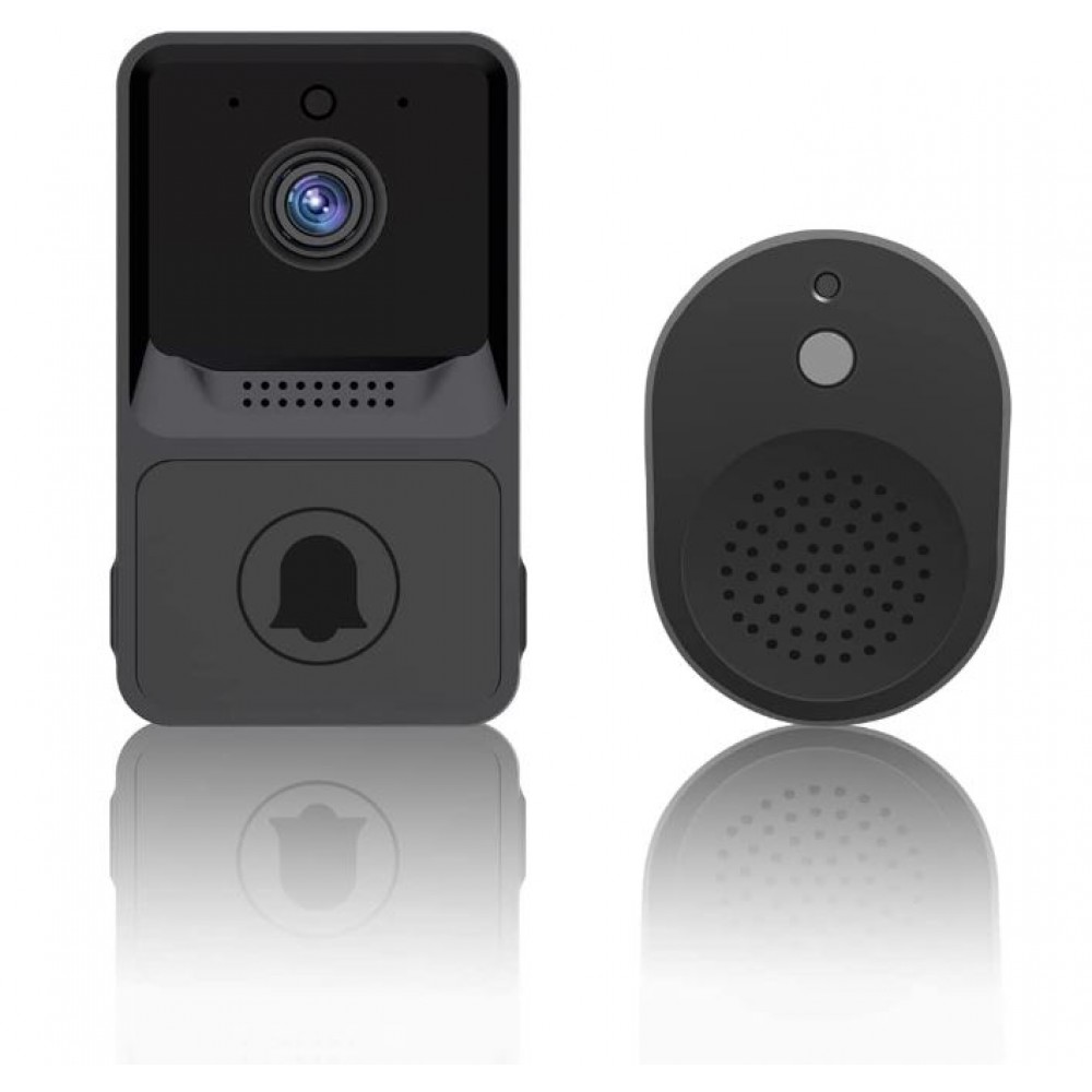 Z20 WiFi видео звънец | HD, 166° ъгъл, нощно виждане, IP65 ВИДЕОНАБЛЮДЕНИЕ Z20 WiFi интелигентен видео звънец с HD камера и нощно виждане.