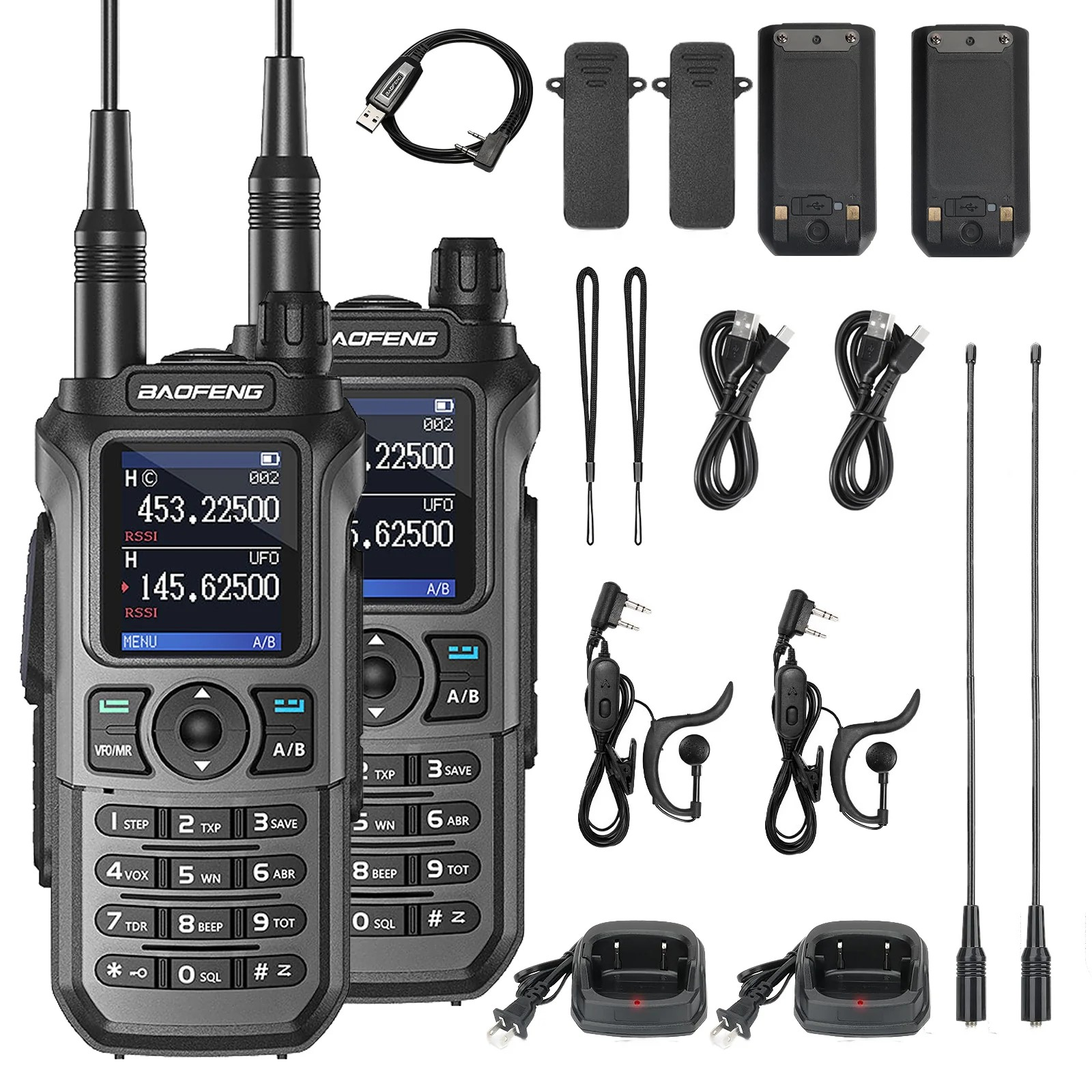 2бр BAOFENG UV-21 Pro Водоустойчива Радиостанция 16КМ Обхват КЪМПИНГ 2бр BAOFENG UV-21 Pro Водоустойчива Радиостанция 16КМ Обхват