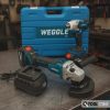 Комплект акумулаторни машини WEGGLE 2в1 с ъглошлайф, гайковерт, батерии и куфар.